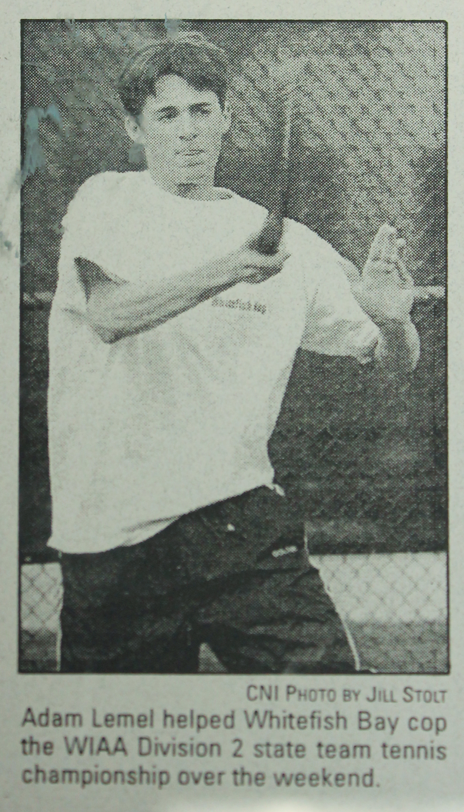 Adam Newspaper Clipping